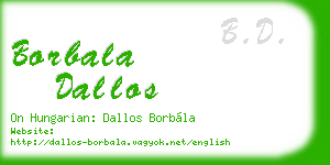 borbala dallos business card